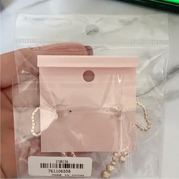 Pink Lily Pearl Bow Statement Earrings - Picture 3 of 5